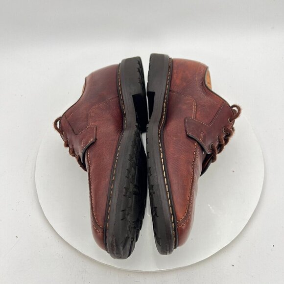 Allen Edmonds Mapleton Men Size 8.5D Brown Leather Bicycle Toe Derby Dress Shoes - Picture 9 of 14